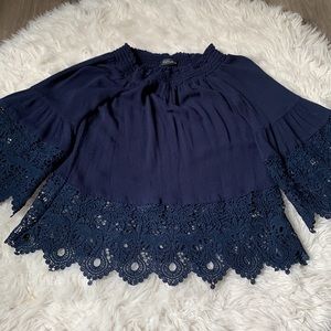 YaYa & Co. Boutique Off Shoulder Bell Sleeve Shirt